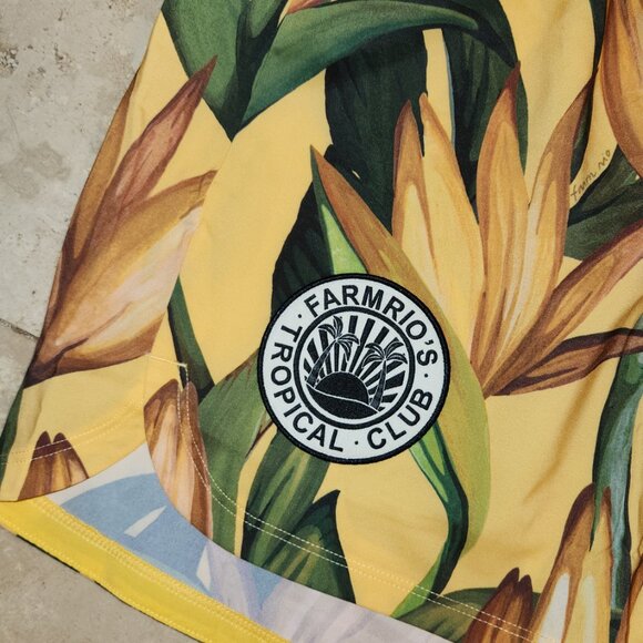 NWT Farm Rio Adidas birds of paradise semi spark short and tank top set - Size L - Picture 2 of 5